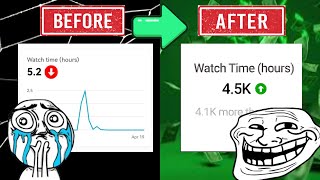Complete 4000 Hours Watch Time on YouTube in 2024 2nd Website(Guaranteed Results)