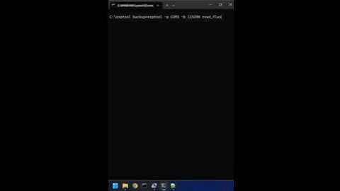 Backup bin from esp chip -esptool. read_flash from esp chip. #esp #esptool #python #esp8266 #backup