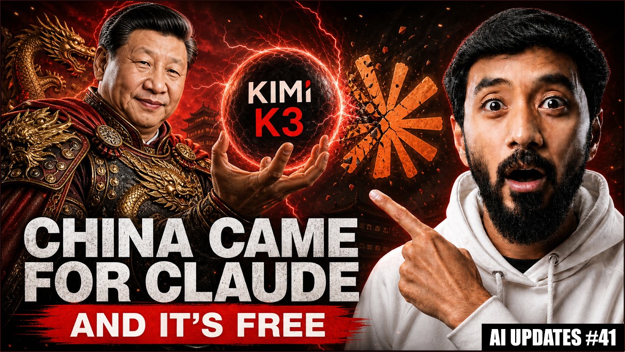 China Just Dropped a Free AI Kimi K3 That Beats Claude Fable 5 (+16 AI Updates)