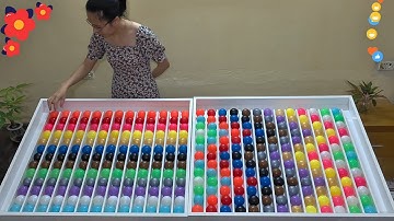 🟣💙💛 Color Ball Sorting Game | Chill Puzzle & ASMR Sounds 🎧🧠