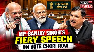 Amid Vote Chori Row; MP- Sanjay Singh's Speech Goes Viral on Social Media