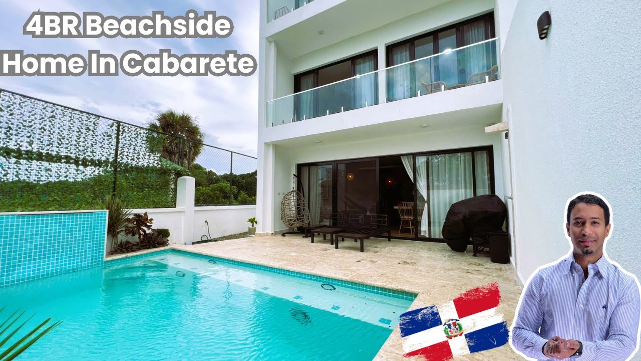 Продаётся дом с 4 спальнями на берегу моря в Кабарете | Доминиканская Республика