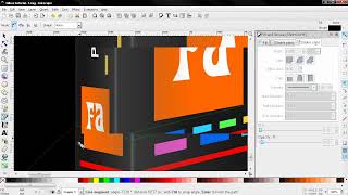 Drawing 3D Box in Inkscape - Speed Art
