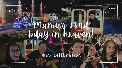 Grandma's 73rd Birthday in heaven! | mini celebration with mom & bro | ThePhoebeSantos