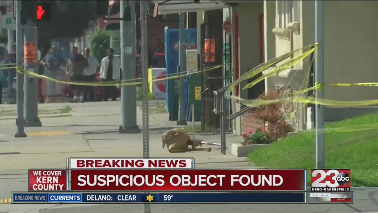 Suspicious object found near Chester Ave. and 9th Street