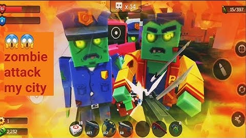 pixel combat zombie strike android gameplay | zombie attack lost my city