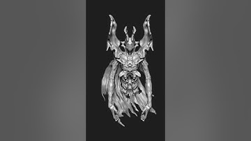 com4_0124 |  Zbrush Timelapse | #zbrush  #3dmodeling #3d #character  #creature #shorts