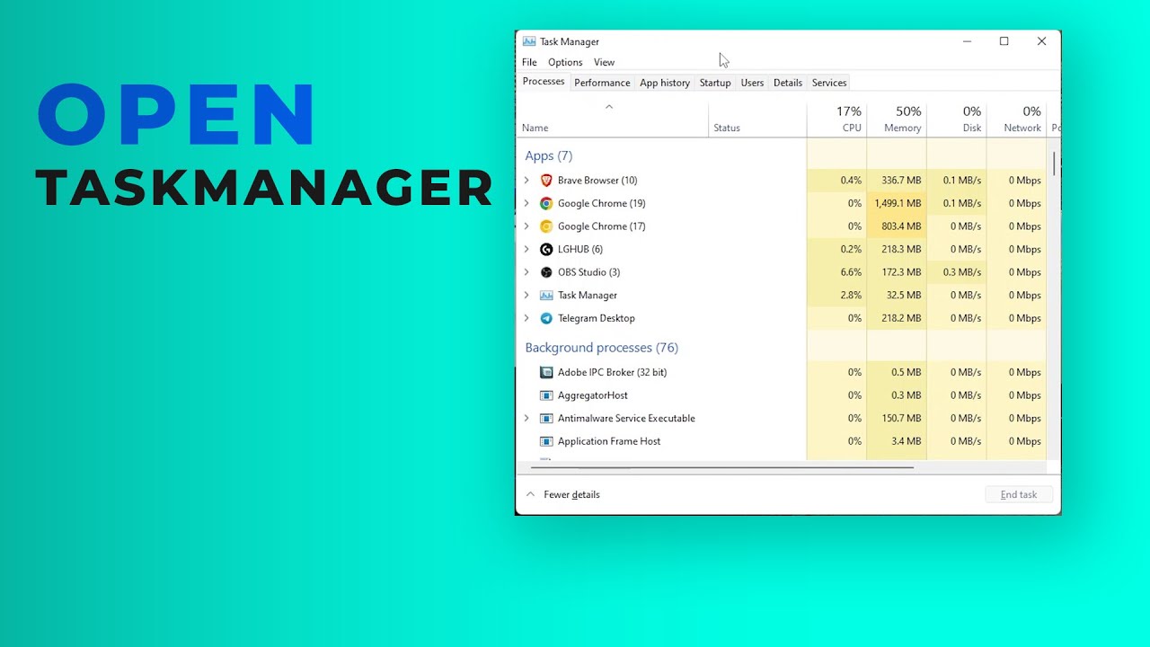 How to Open Task Manager in Windows 11: Quick & Easy Steps! - YouTube