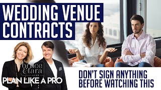 Wedding Venue Contracts: Beware of the small print!
