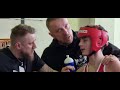 Ikhsan Magomadov rot BCR vs. Ahmed Zarefa blau UBV LM Brandenburg Boxen 12.03.2023 Eisenhüttenstadt