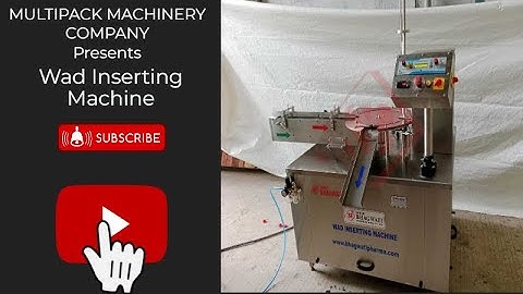 Wad Inserting Machine , Cap Lining Machine , Wad Inserter Machine #wadinsertingmachine