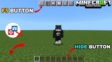 Button Hider & F5 Button Mod For Minecraft Pe || Minecraft 1.19 Mods Hindi