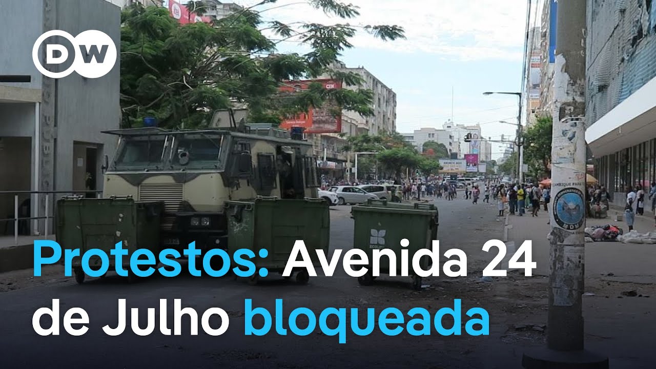 Maputo: Avenida 24 de Julho também foi bloqueada