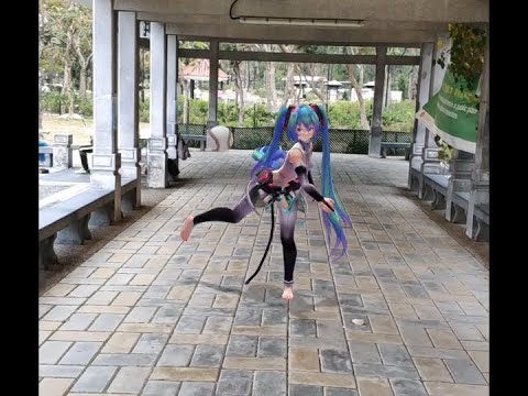 AR Miku Play Baseball With Miku 