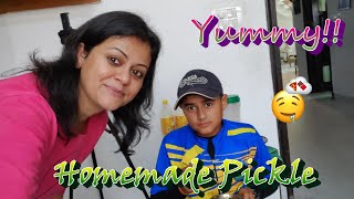 My Daily Vlog | Making Punjabi Chicken Achar With My Sister | Deepika kamta
