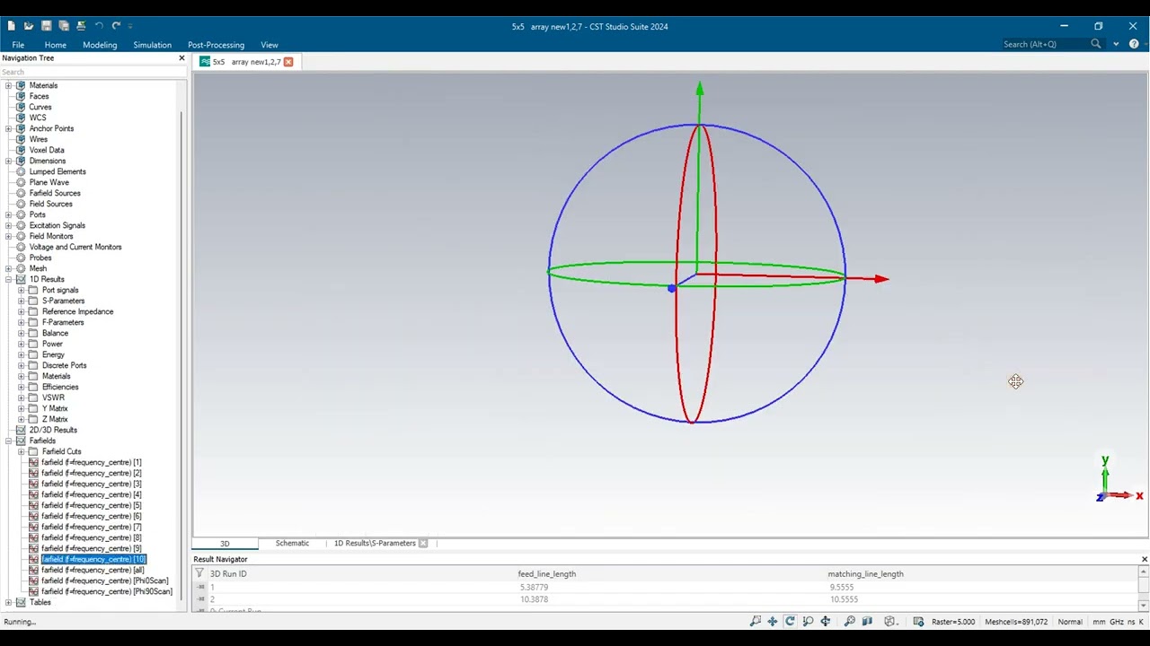 15x15 array with 26 dbi gain in cst