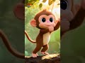 Playful Little Monkey Song | English Nursery Rhymes for Children's | Galatta Kids | Shorts