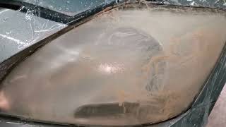 Toyota Vios headlight Lens Restoration