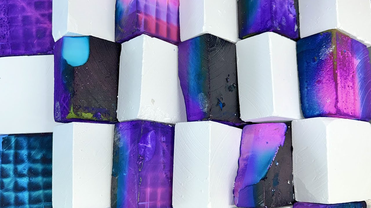 Galaxy Dyed Gym Chalk | ASMR - YouTube