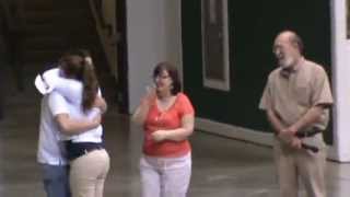 U.s Marine Surprises Little Sister During High School Graduation Practice