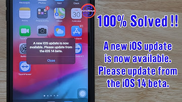 100% Solved!! A new iOS update is now available. Please update from the iOS 14 beta.