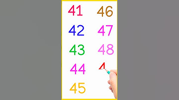 Learn numbers 41 to 60 | count to 41 to 60 | learn numbers | 12345 | toppo kids | #shorts