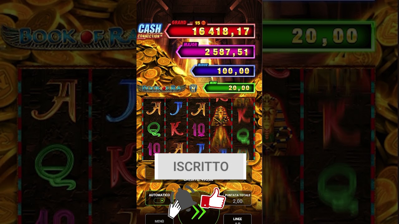 VINCITA SU BOOK OF RA CASH CONNECTION😱SLOT MACHINE ONLINE 