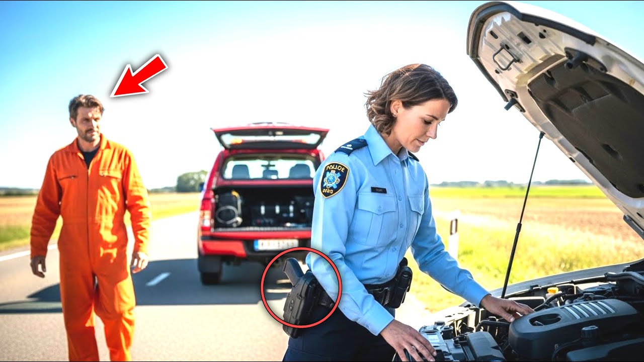 A Single-Dad Mechanic Stopped to Help a Cop — Until He Recognized Her Face, Everything Changed...
