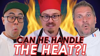 Joshua Weissman CAN’T handle HIBACHI - Pro Chef Reacts