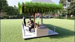 360 panorama view Or Experience Of Eco Journey Shelter
