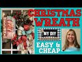 Evergreen Christmas Wreath tutorial | Christmas Wreath DIY | EASY & CHEAP!