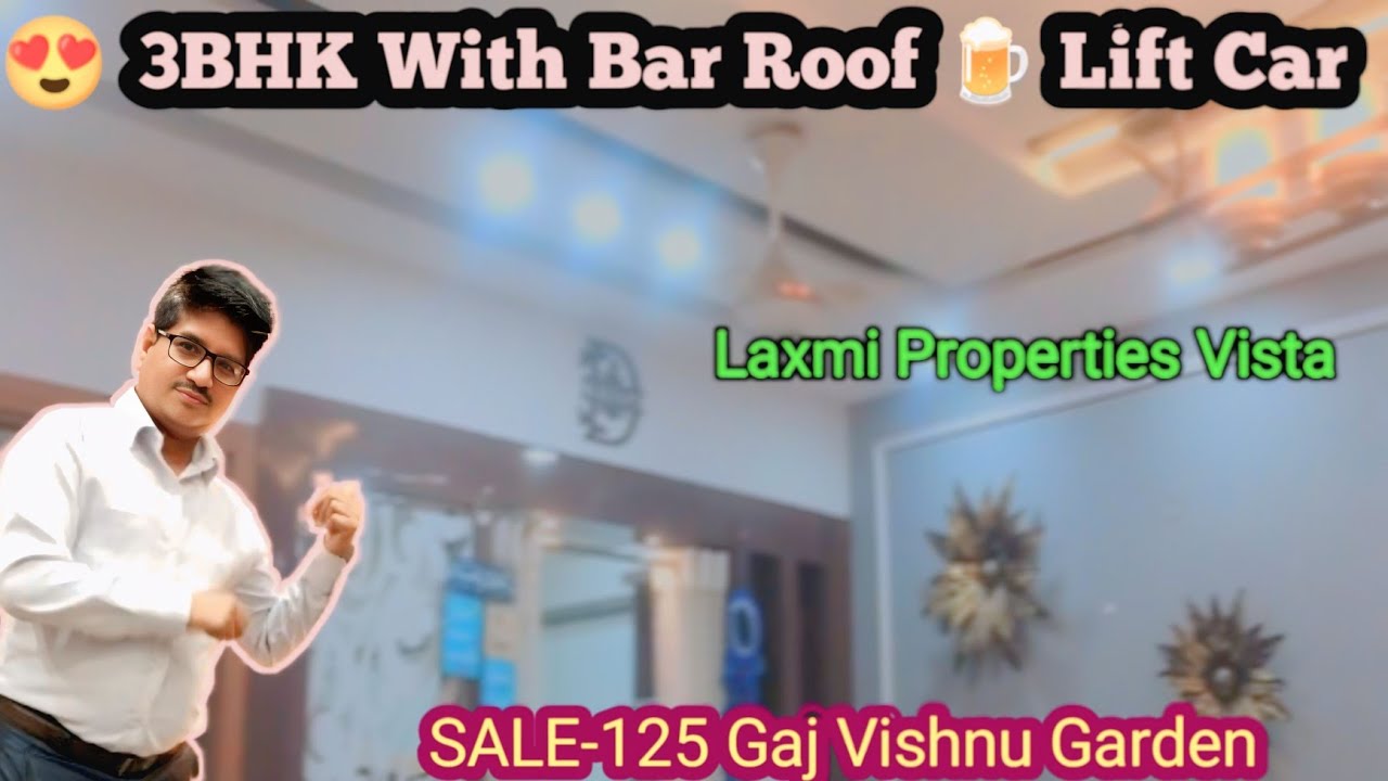 SALE -125 Gaj 3BHK Upper 3rd With Bar Roof | Lift + Car Parking