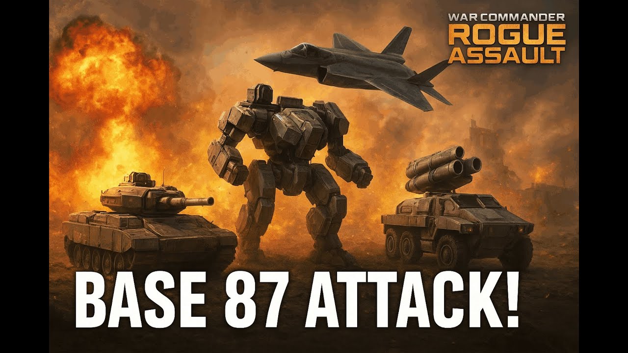 War Commander Rogue Assault | Serangan Base Level 87 Full Power Army!