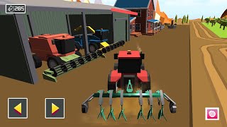Blocky Harvesting Simulator Plow Forage 3 - A new game with agricultural tractors has appeared 2021 screenshot 3