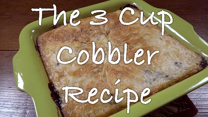 Making a Blueberry Cobbler Using the Three Cup Rec...
