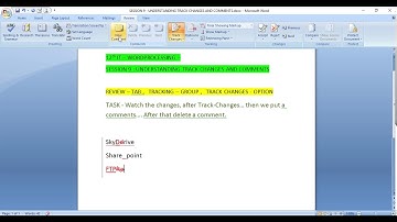 12th - IT - WORD - SESSION 9 : UNDERSTANDING TRACK CHANGES AND COMMENTS by Kaushik Chatterjee Sir