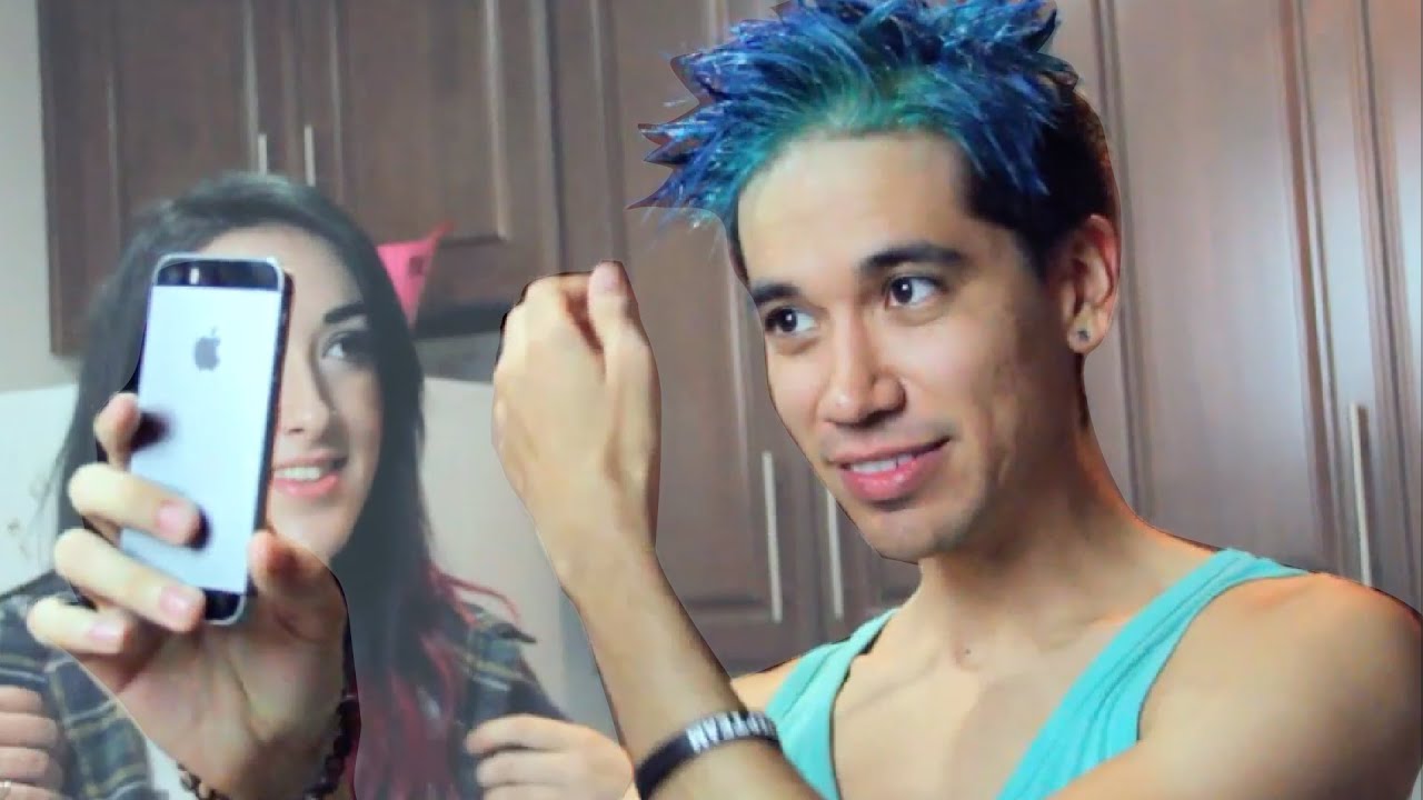Watch My Hair Go BLUE YouTube