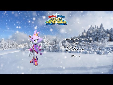 Mario & Sonic at the Olympic Winter Games Festival Mode Individual (Blaze) Part 1