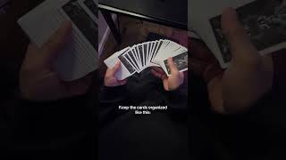 Keep your cards organized in your hands. The All Around Square-up Tutorial #cardistry #cards #magic