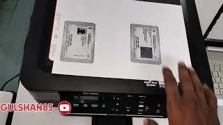 how to print double sided ID copy in brother dcp-t520w Printer l #video