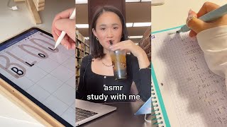 asmr study with me | tiktok compilation