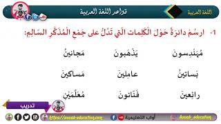 الحلقة الرابعة ǁ جمع المذكر السالم ǁ قواعد اللغة العربية