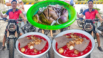 Lòng Lợn Tiết Canh Sáng Sớm Và Bữa Cỗ Khao Xe Máy Của Nông Dân Thái Bình