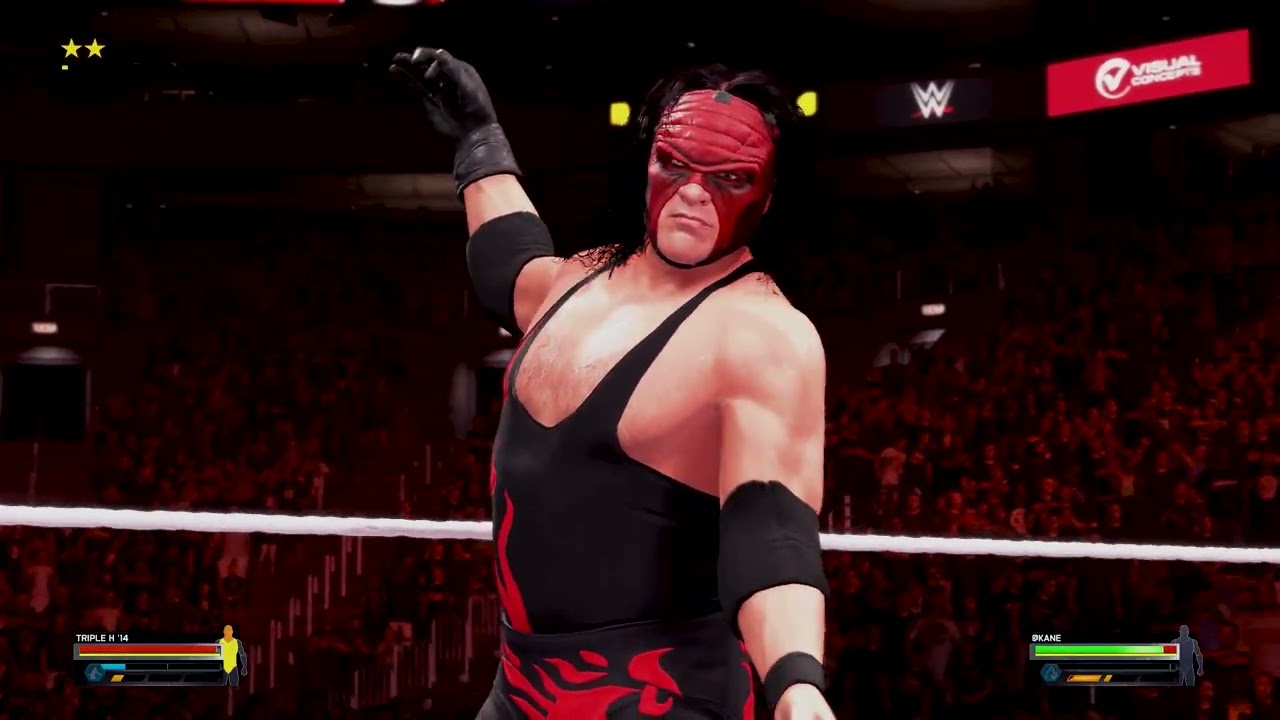 WWE 2K25 Universe: Трипл Эйч против Демона Кейна, матч за чемпионский титул в тяжелом весе WWE2.0.