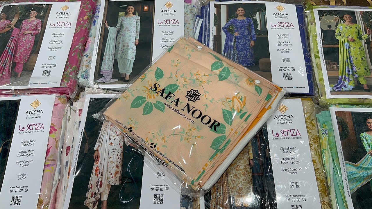 AYESHA BY SAFA NOOR | ORIGINAL BRAND | LAWN SALE 2025 | SUMMER COLLECTION 2026 | EID COLLECTION 2026