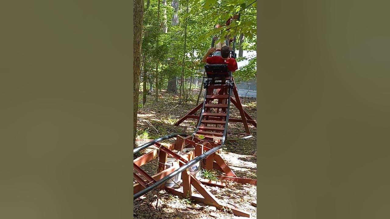 Checking Out An EPIC Backyard Wooden Roller Coaster - Shadow Stalker 