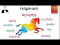 Наречия WELL, BADLY,  SLOWLY etc. в английском.