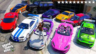 GTA 5 - Stealing Fast & Furious Vehicles with Franklin! (Real Life Cars #318)