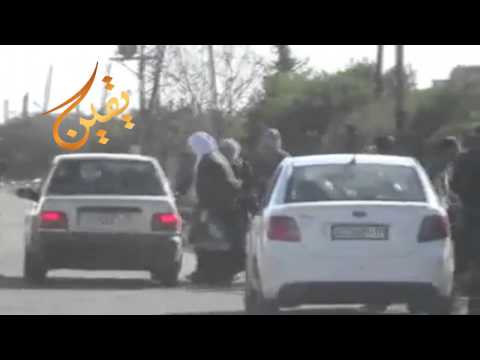يقين درعا محجة حركة نزوح لأهالي محجة 2014 11 16