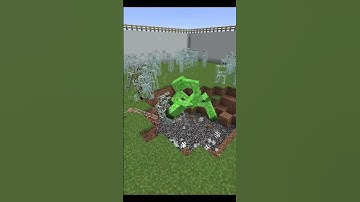 100 Glass Golem vs Mutant Creeper [Minecraft Mob Battle] #Shorts
